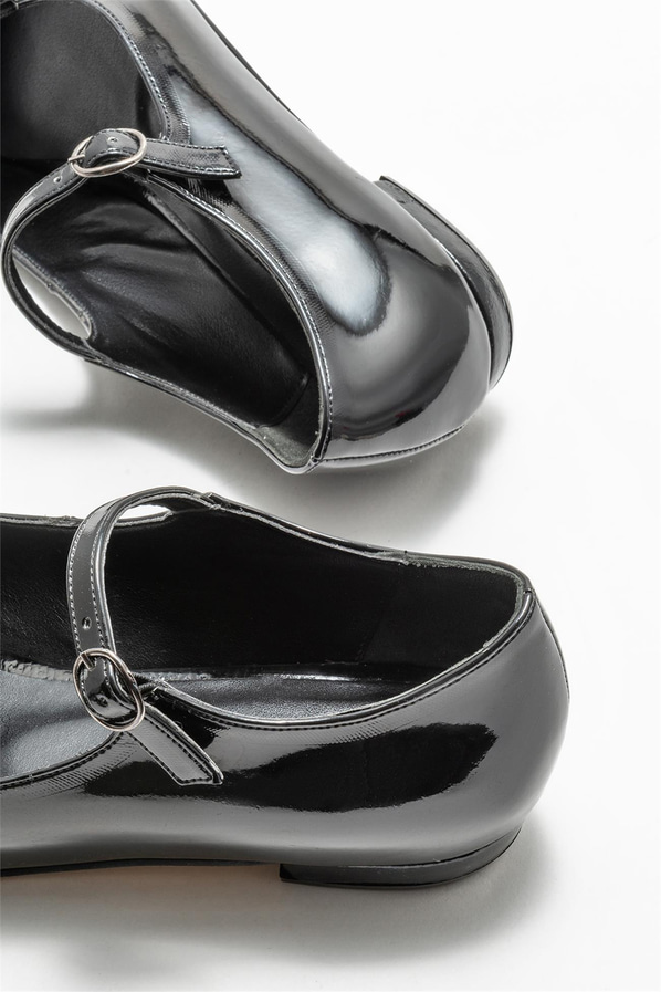 Siyah kadın babet, günlük kullanım için - Elle Shoes