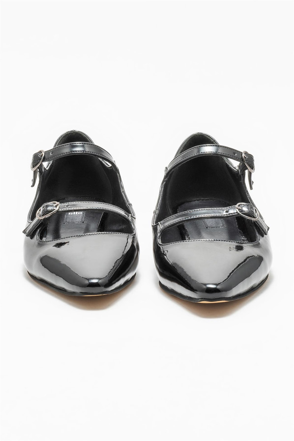 Siyah kadın babet, günlük kullanım için - Elle Shoes