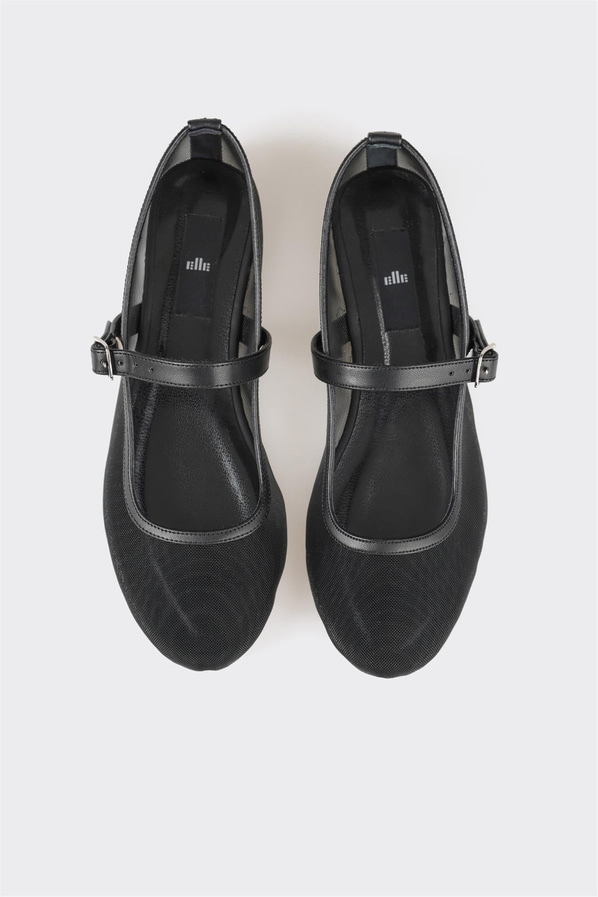 Siyah kadın babet, günlük kullanım için - Elle Shoes