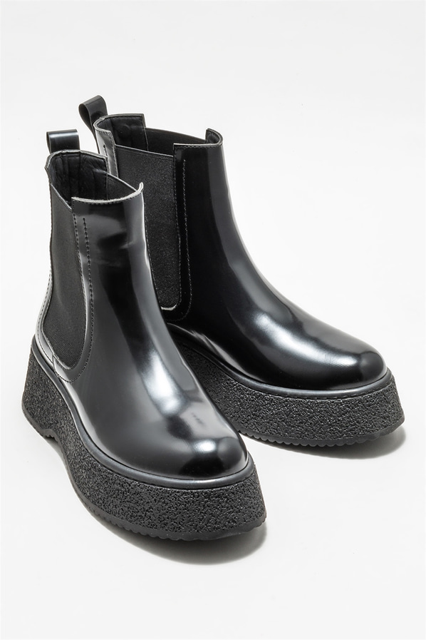 Siyah kadın bot, günlük kullanım için - Elle Shoes