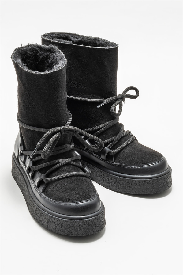 Siyah kadın bot, günlük kullanım için - Elle Shoes
