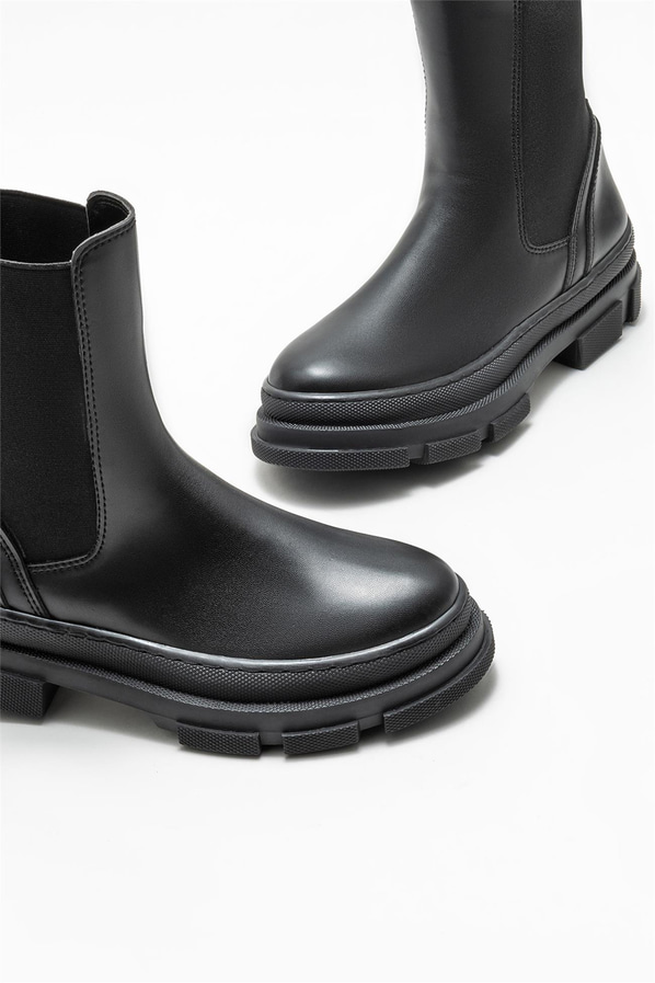 Siyah kadın bot, günlük kullanım için - Elle Shoes