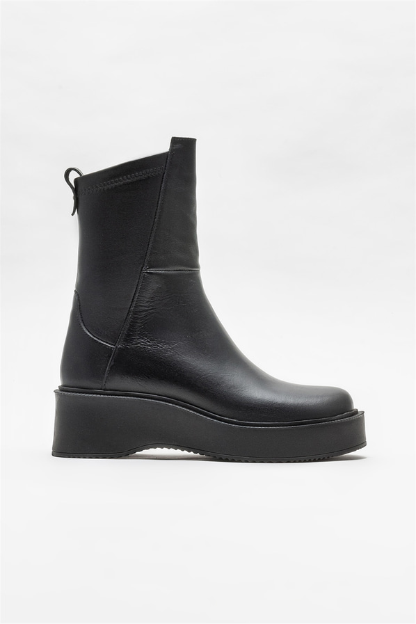 Siyah kadın bot, günlük kullanım için - Elle Shoes