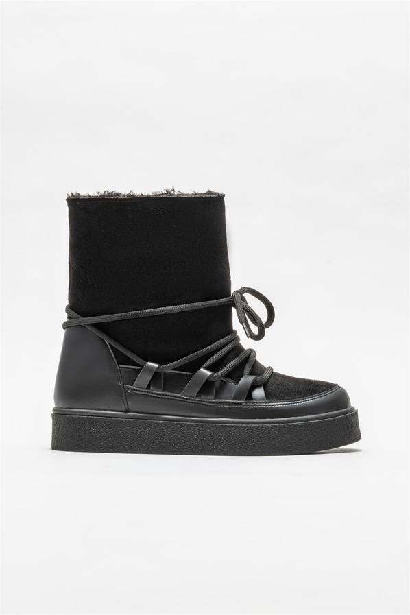 Siyah kadın bot, günlük kullanım için - Elle Shoes