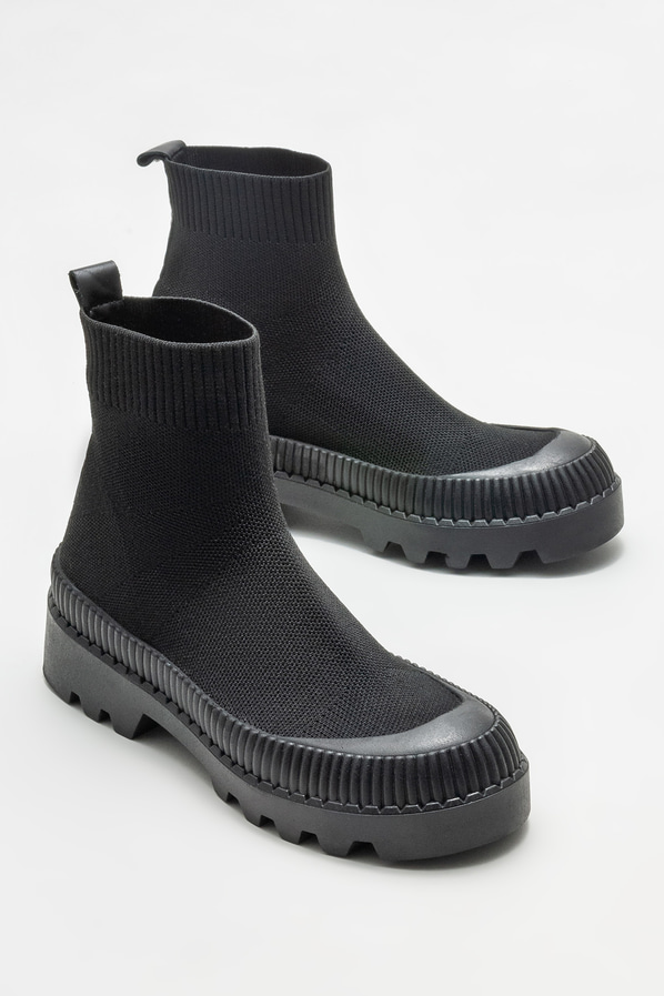 Siyah kadın bot, günlük kullanım için - Elle Shoes