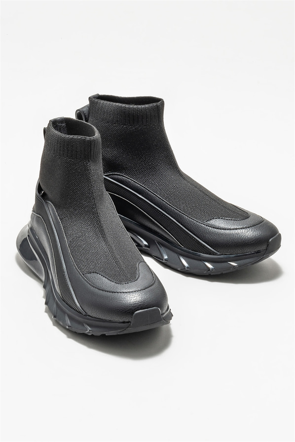 Siyah kadın bot, günlük kullanım için - Elle Shoes