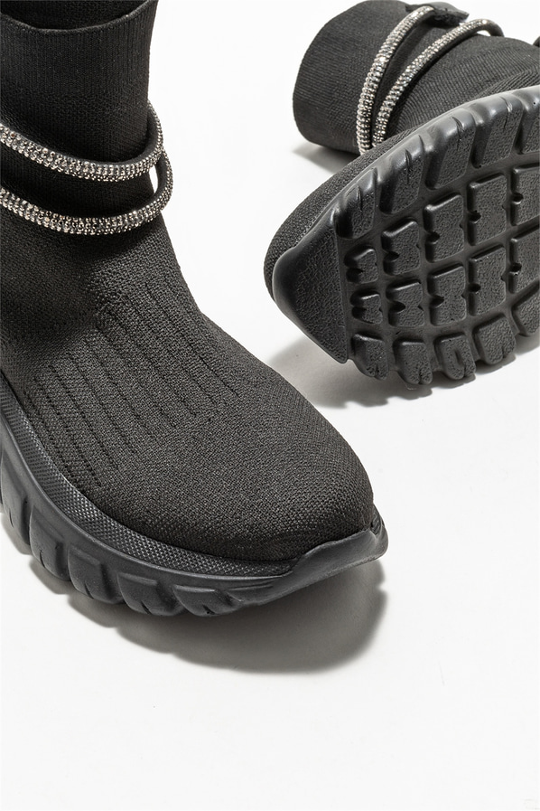 Siyah kadın bot, günlük kullanım için - Elle Shoes