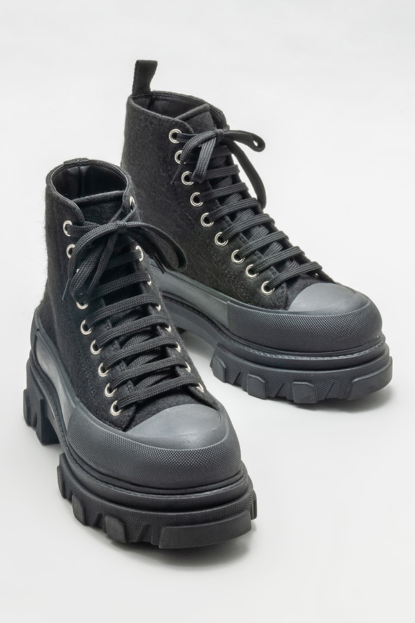 Siyah kadın bot, günlük kullanım için - Elle Shoes