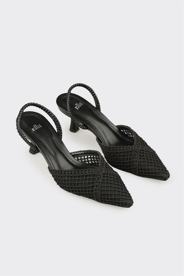 Siyah kadın klasik ayakkabı - Elle Shoes