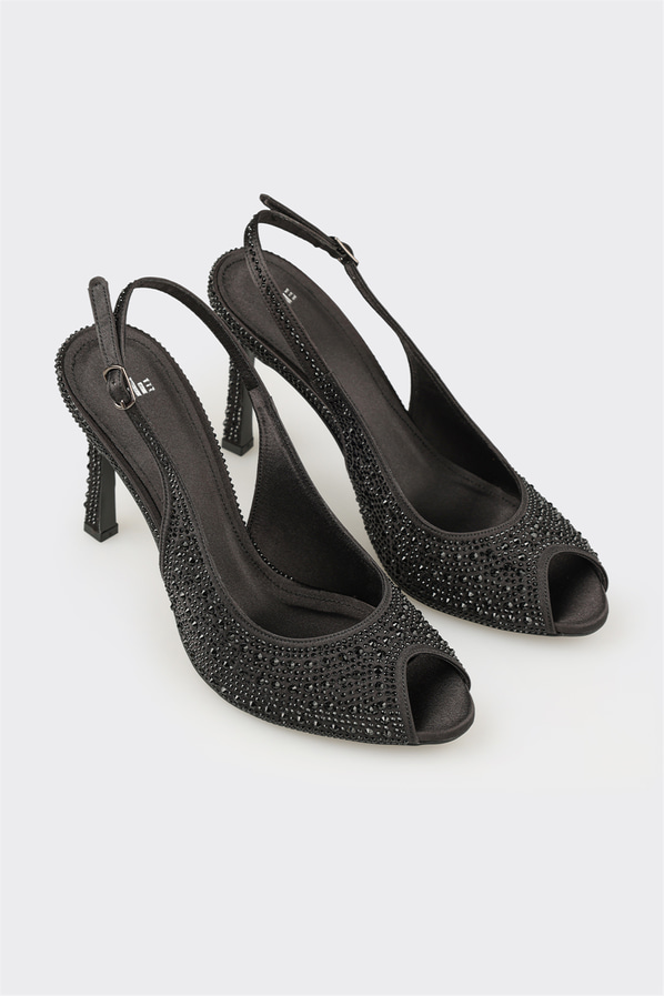 Siyah kadın klasik ayakkabı - Elle Shoes