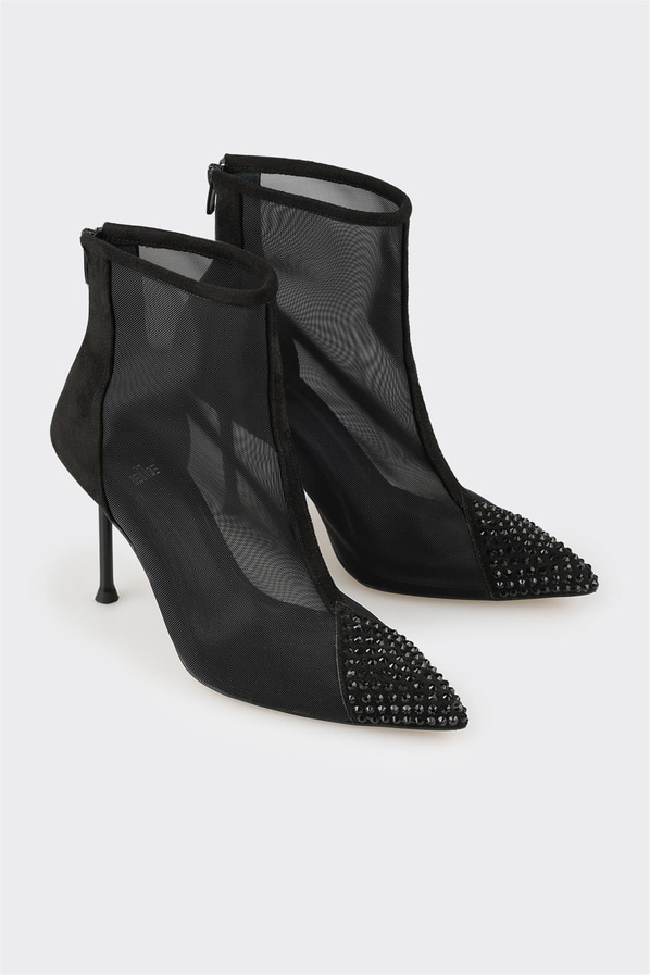 Siyah kadın bot, klasik stil için - Elle Shoes