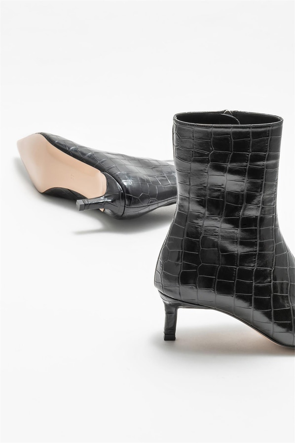 Siyah kadın bot, klasik stil için - Elle Shoes