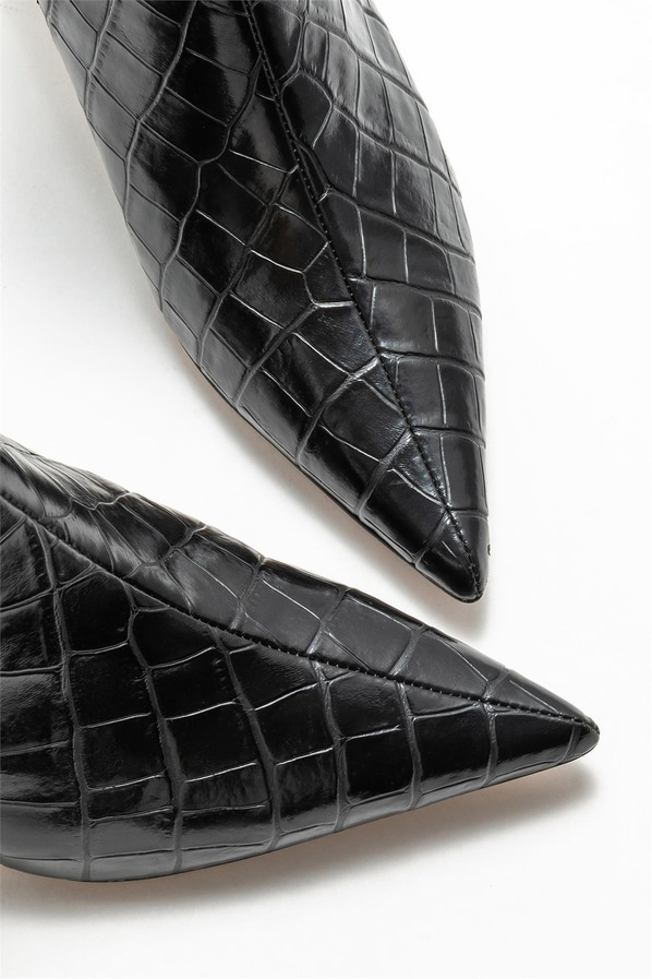 Siyah kadın bot, klasik stil için - Elle Shoes