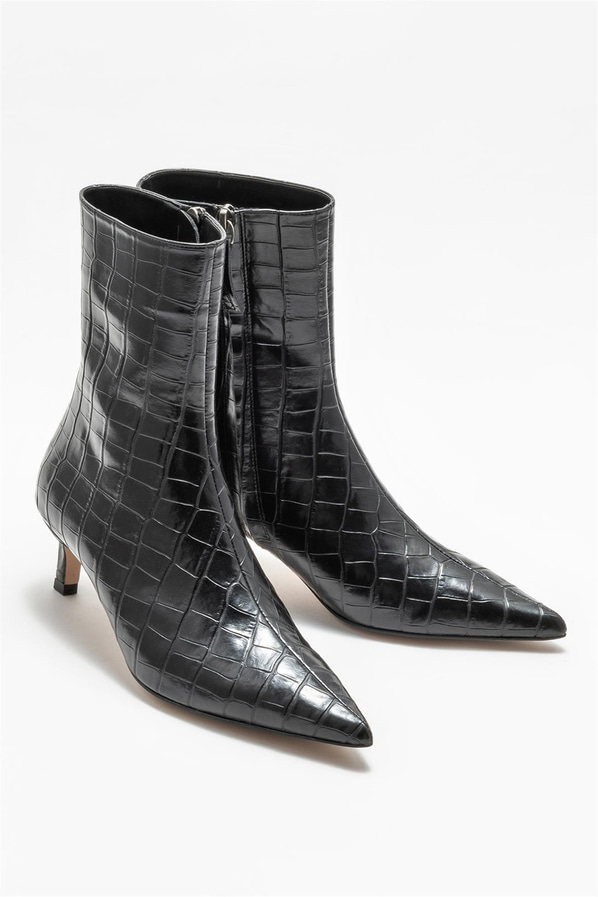 Siyah kadın bot, klasik stil için - Elle Shoes