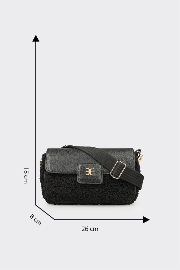 Siyah Kadın Küçük Çapraz Çanta
