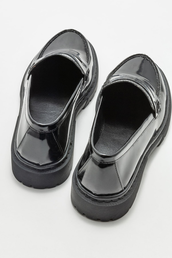 Siyah kadın loafer - Elle Shoes