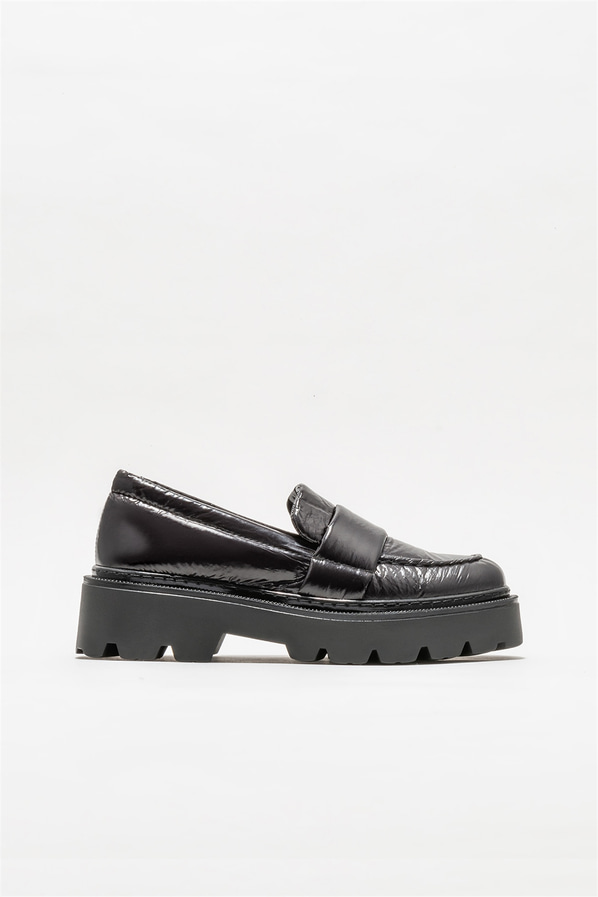 Siyah kadın loafer - Elle Shoes