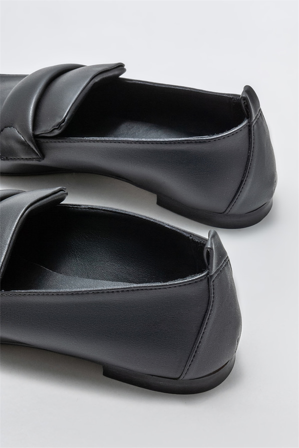 Siyah kadın loafer - Elle Shoes