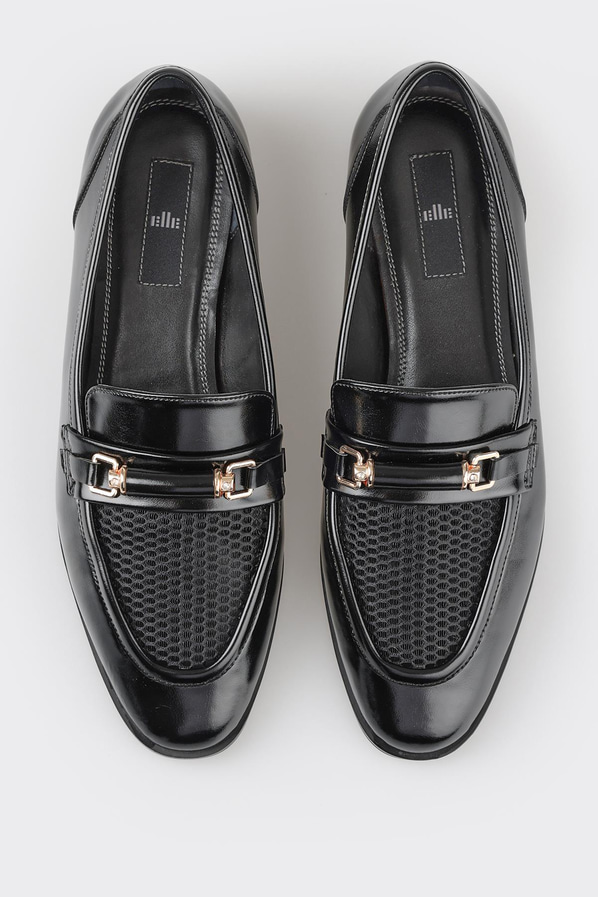 Siyah kadın loafer - Elle Shoes