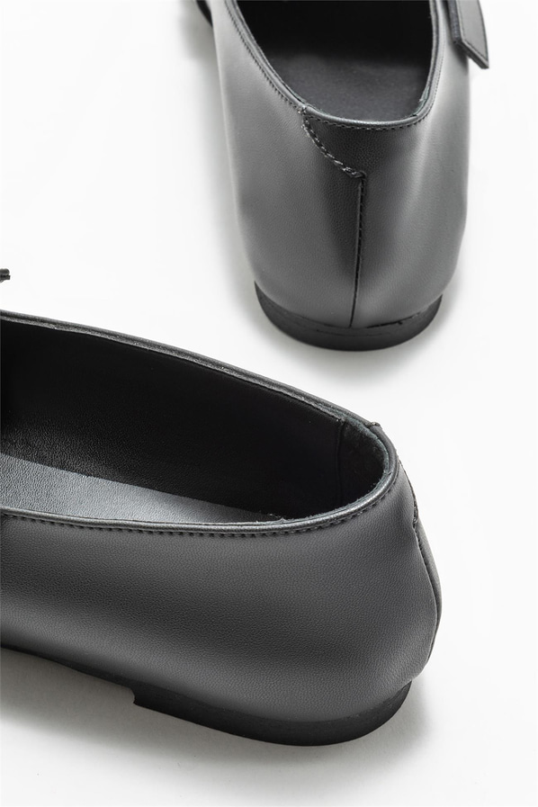 Siyah kadın loafer - Elle Shoes