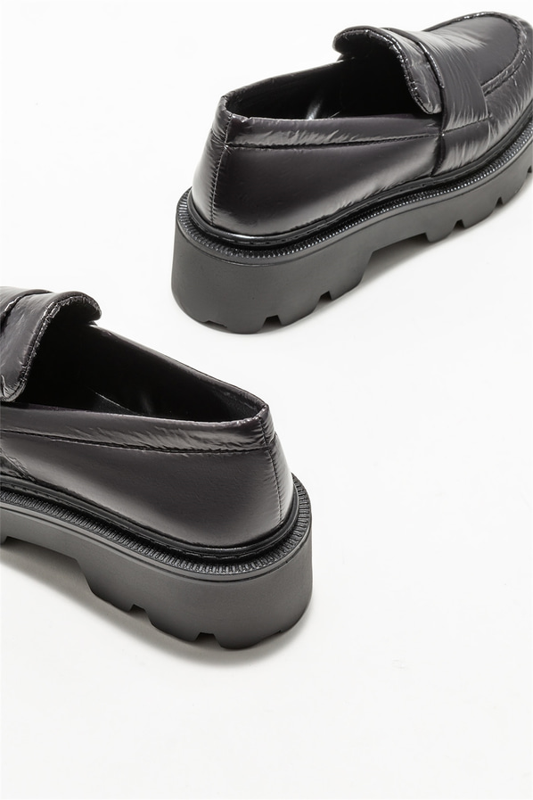 Siyah kadın loafer - Elle Shoes