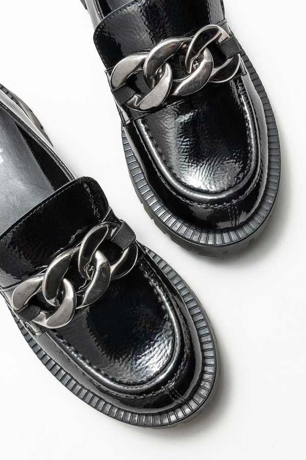 Siyah kadın loafer - Elle Shoes