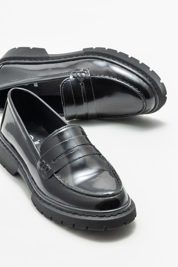 Siyah kadın loafer - Elle Shoes