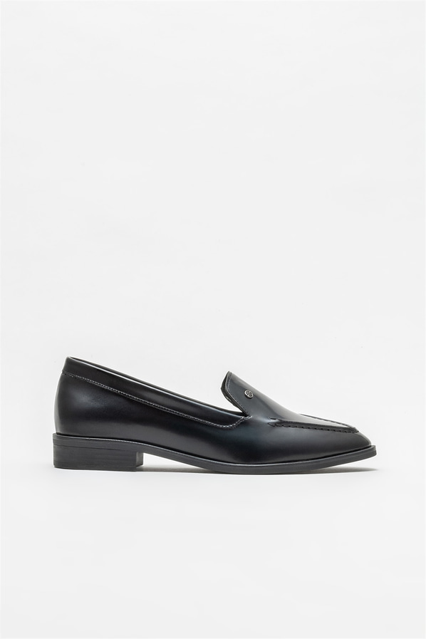 Siyah kadın loafer - Elle Shoes