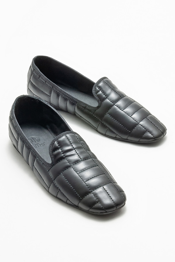 Siyah kadın loafer - Elle Shoes