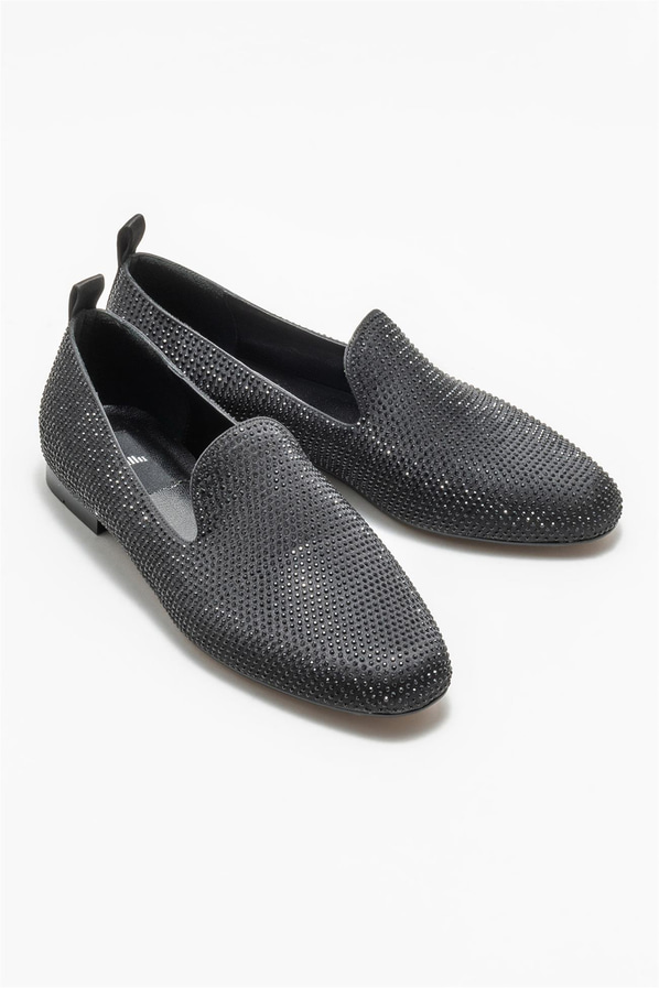 Siyah kadın loafer - Elle Shoes