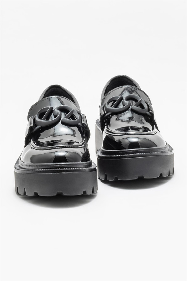 Siyah kadın loafer - Elle Shoes