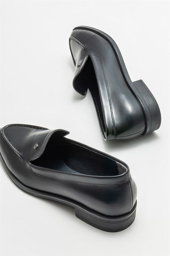 Siyah kadın loafer - Elle Shoes