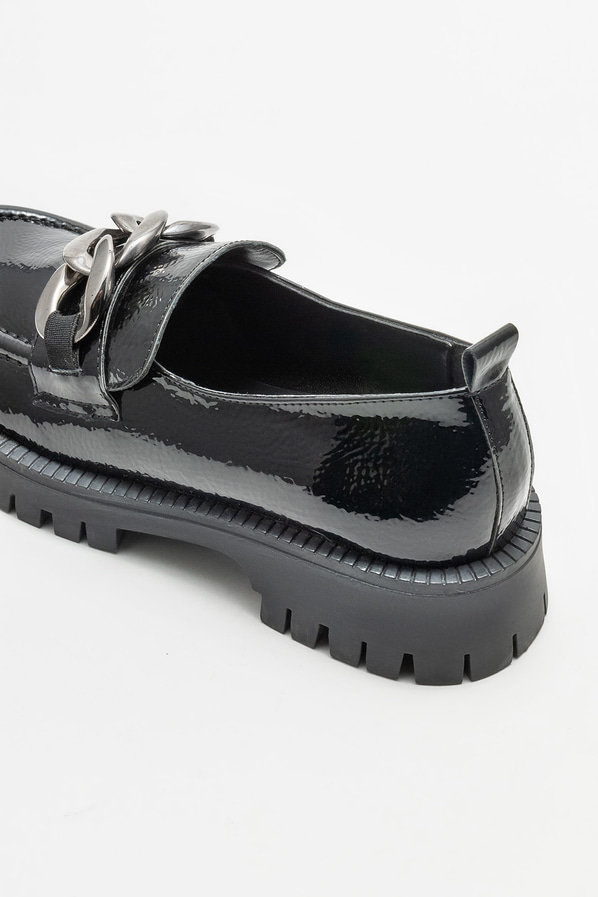 Siyah kadın loafer - Elle Shoes