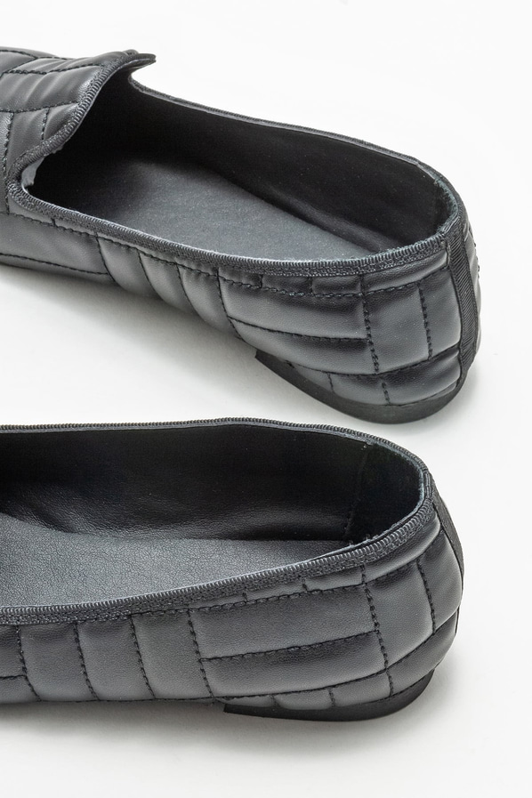 Siyah kadın loafer - Elle Shoes