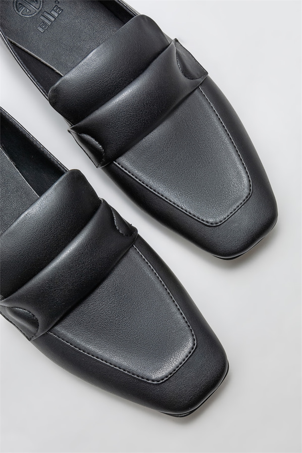 Siyah kadın loafer - Elle Shoes