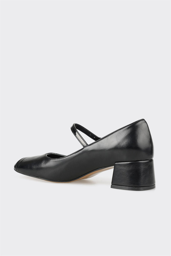 Siyah kadın topuklu ayakkabı - Elle Shoes