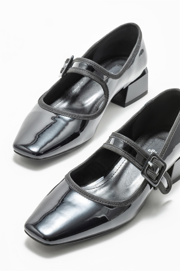 Siyah kadın topuklu ayakkabı - Elle Shoes