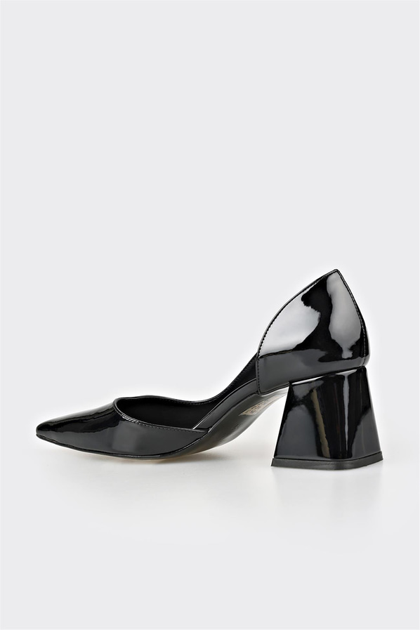 Siyah kadın topuklu ayakkabı - Elle Shoes