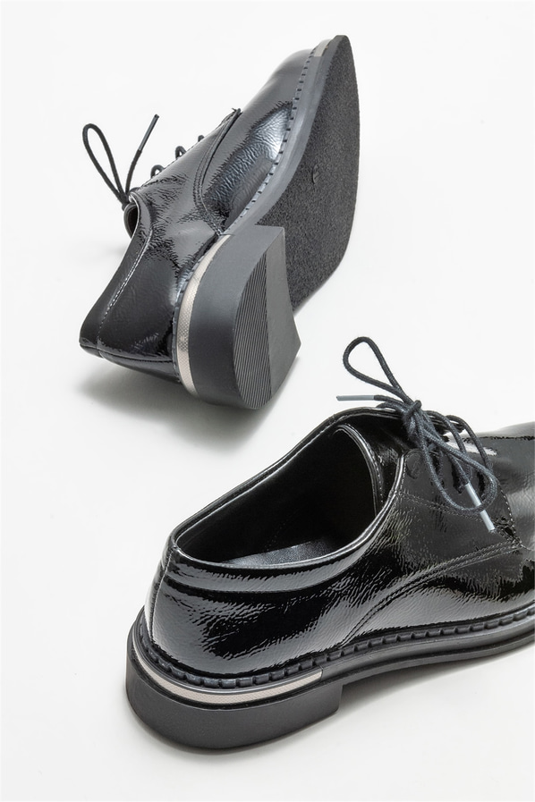 Siyah kadın oxford - Elle Shoes