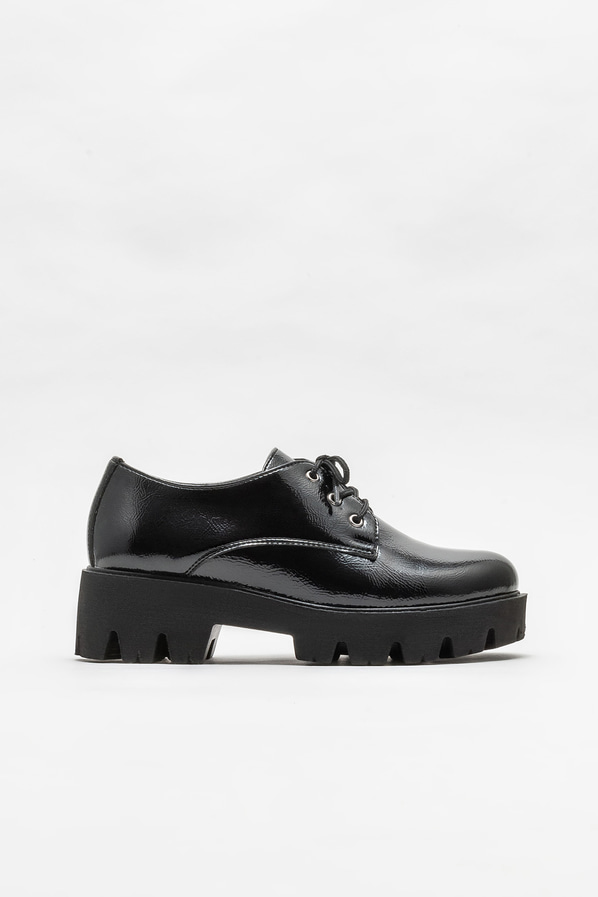Siyah kadın oxford - Elle Shoes