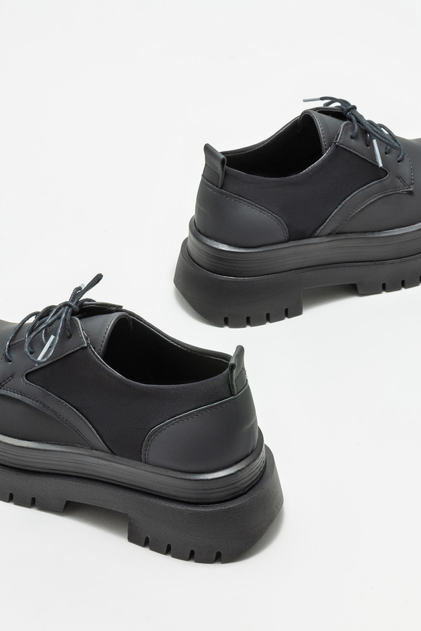 Siyah kadın oxford - Elle Shoes