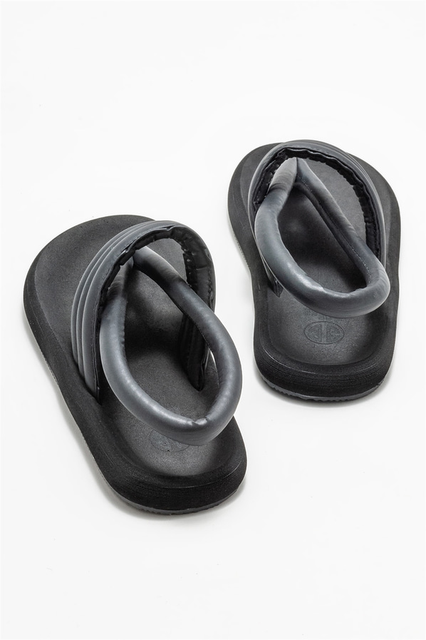 Siyah kadın sandalet - Elle Shoes
