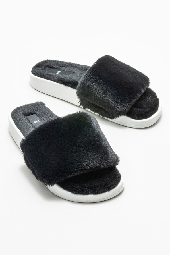 Siyah kadın düz terlik - Elle Shoes
