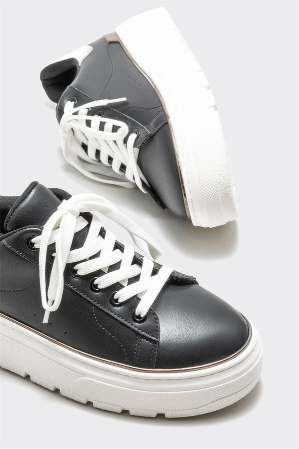 Siyah kadın sneaker - Elle Shoes