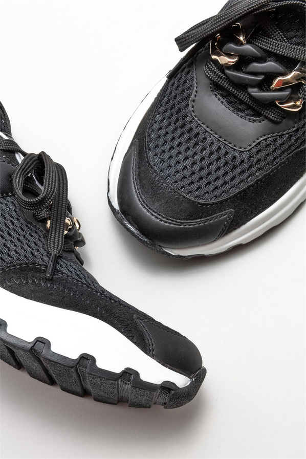 Siyah kadın sneaker - Elle Shoes