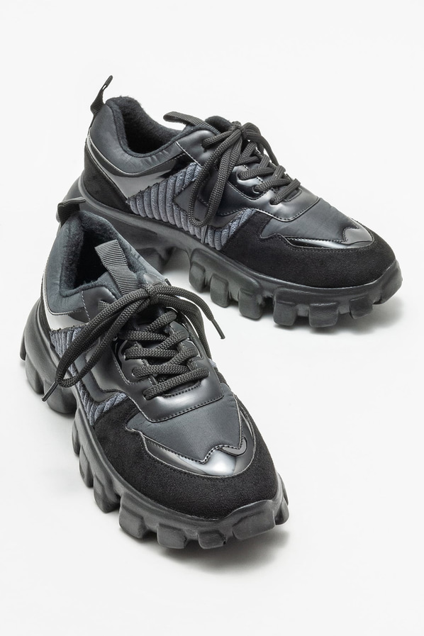 Siyah kadın spor ayakkabı - Elle Shoes