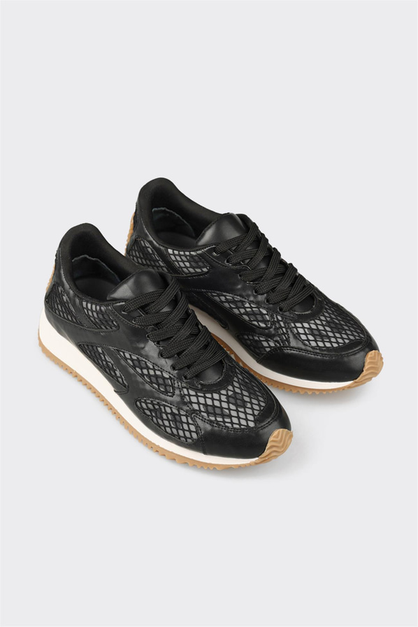 Siyah kadın sneaker - Elle Shoes