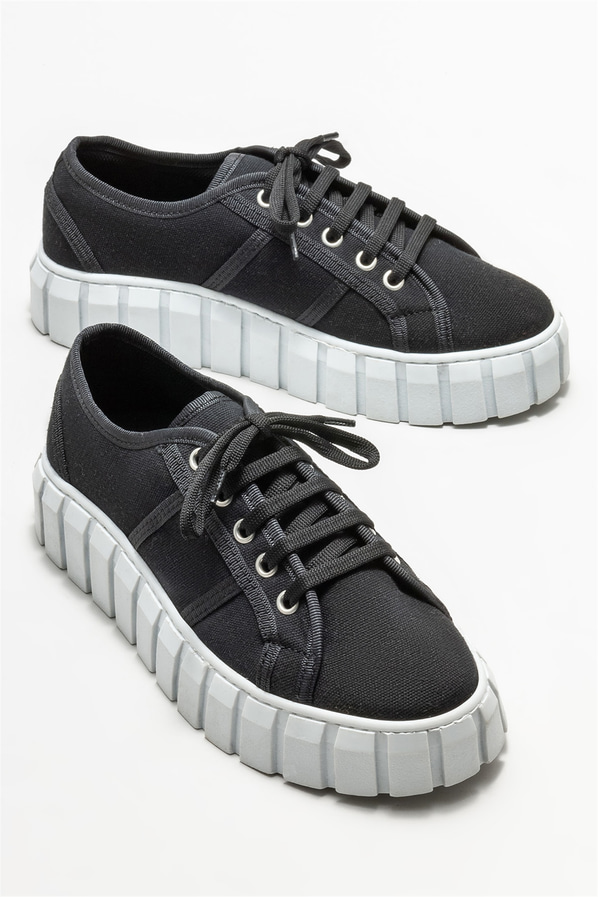 Siyah kadın spor ayakkabı - Elle Shoes