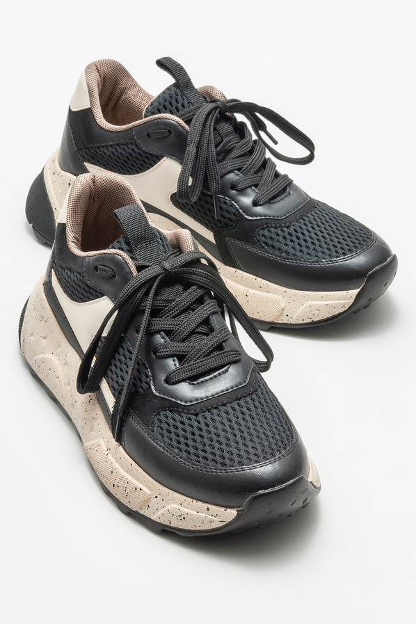 Siyah kadın spor ayakkabı - Elle Shoes