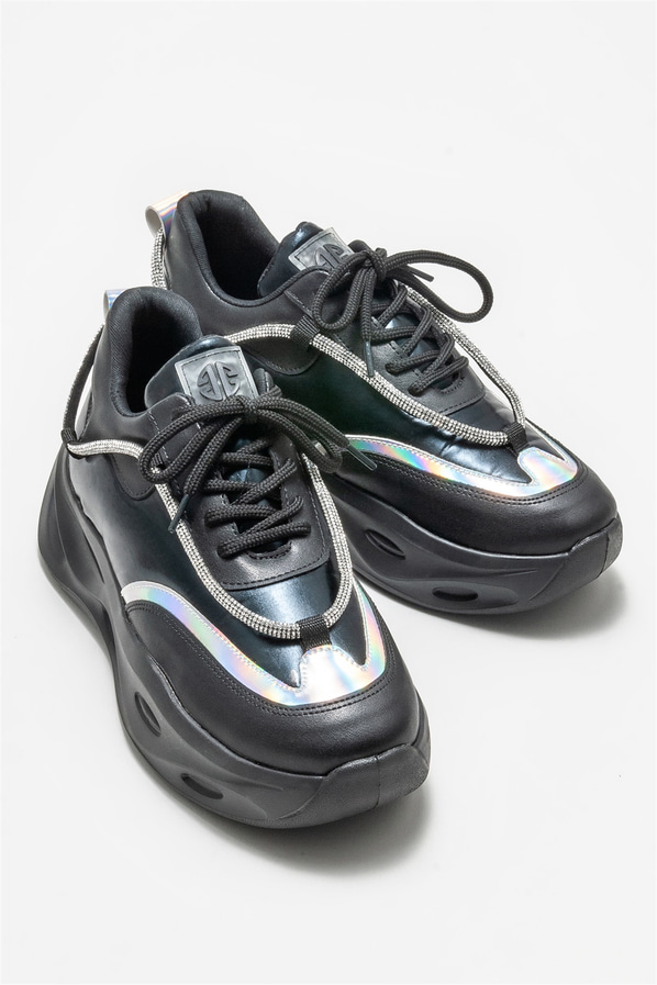 Siyah kadın spor ayakkabı - Elle Shoes